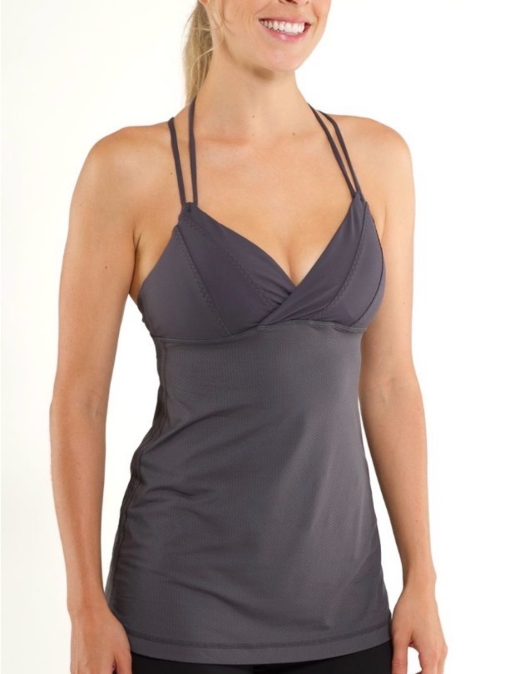 Lululemon Integrity Hot Tank Coal Sz 10 Athletic  yoga lightweight quick drying - Picture 3 of 12